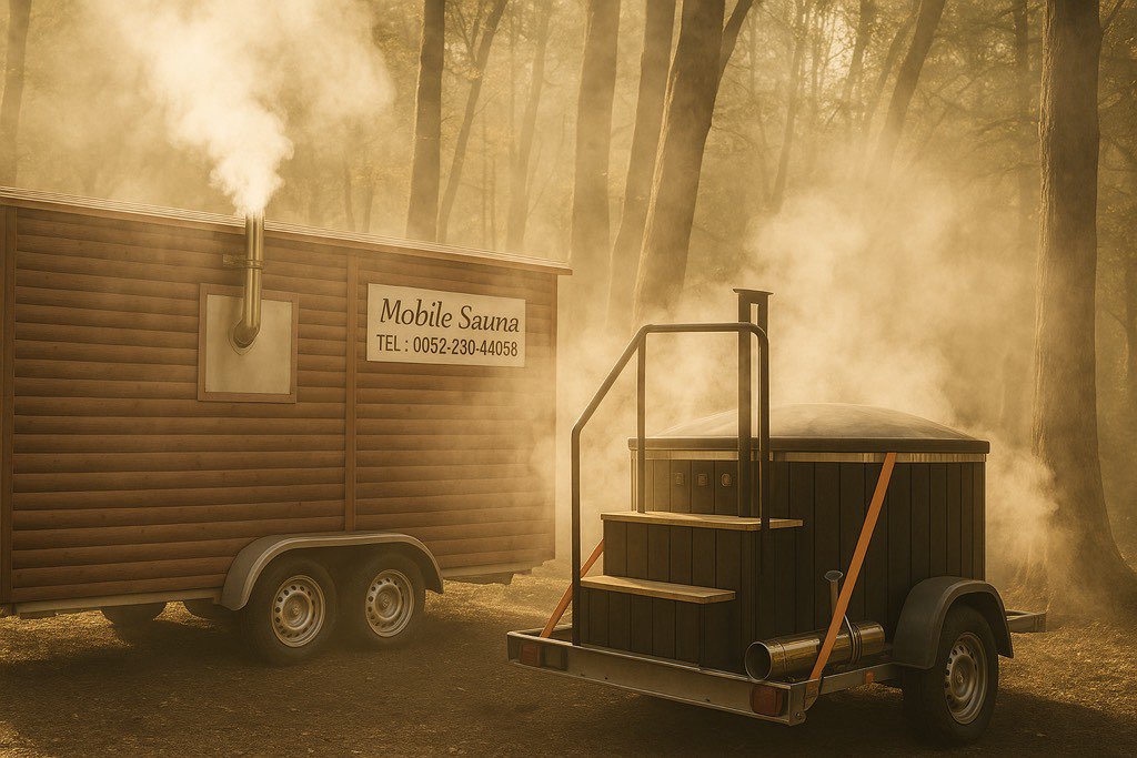 Mobile Sauna im Wald